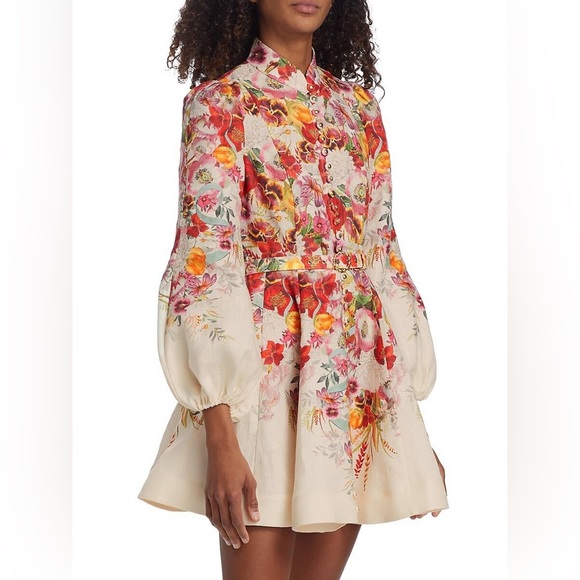 Zimmermann Dresses & Skirts - Zimmermann Wonderland  Linen Floral Dress size 2 ( US 8-10)